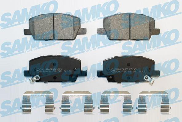 Samko 5SP2115K - Комплект спирачно феродо, дискови спирачки vvparts.bg