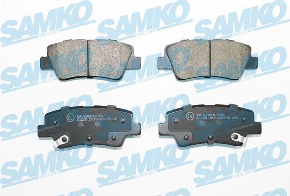 Samko 5SP2181 - Комплект спирачно феродо, дискови спирачки vvparts.bg