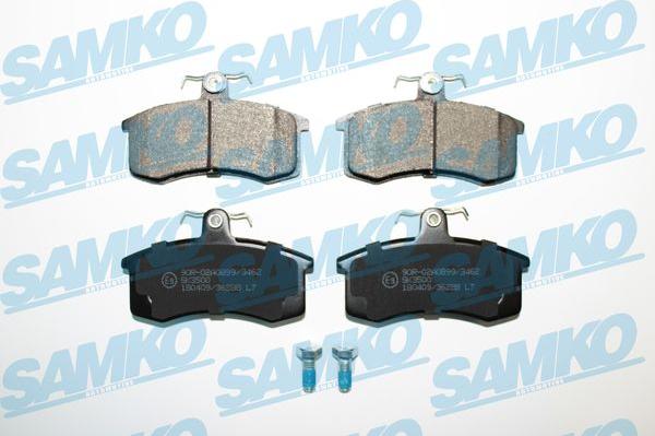 Samko 5SP288 - Комплект спирачно феродо, дискови спирачки vvparts.bg