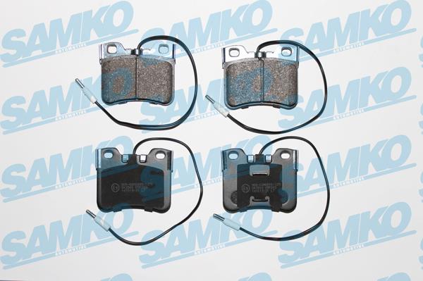 Samko 5SP283 - Комплект спирачно феродо, дискови спирачки vvparts.bg