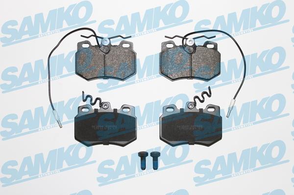 Samko 5SP282 - Комплект спирачно феродо, дискови спирачки vvparts.bg