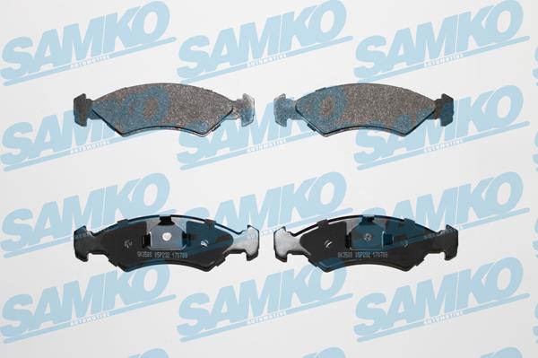 Samko 5SP232 - Комплект спирачно феродо, дискови спирачки vvparts.bg