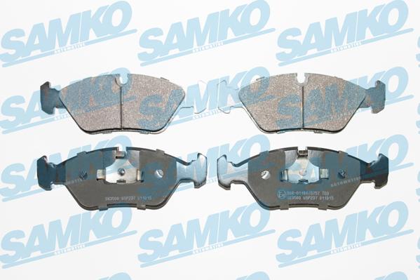 Samko 5SP237 - Комплект спирачно феродо, дискови спирачки vvparts.bg