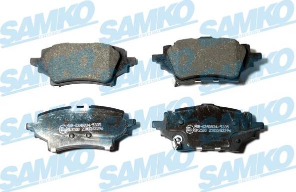 Samko 5SP2296 - Комплект спирачно феродо, дискови спирачки vvparts.bg