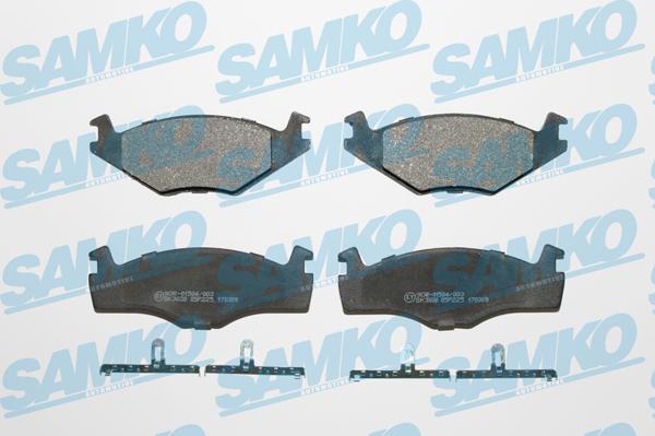 Samko 5SP225 - Комплект спирачно феродо, дискови спирачки vvparts.bg