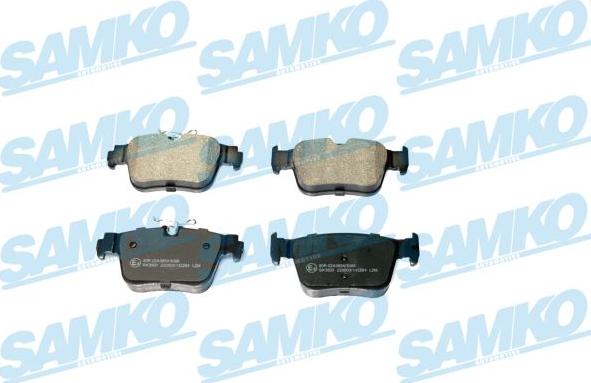 Samko 5SP2264 - Комплект спирачно феродо, дискови спирачки vvparts.bg