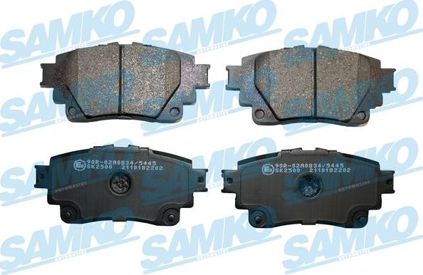 Samko 5SP2202 - Комплект спирачно феродо, дискови спирачки vvparts.bg