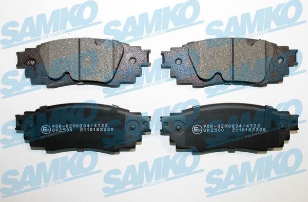 Samko 5SP2220 - Комплект спирачно феродо, дискови спирачки vvparts.bg