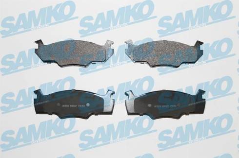 Samko 5SP227 - Комплект спирачно феродо, дискови спирачки vvparts.bg