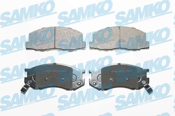 Samko 5SP270 - Комплект спирачно феродо, дискови спирачки vvparts.bg