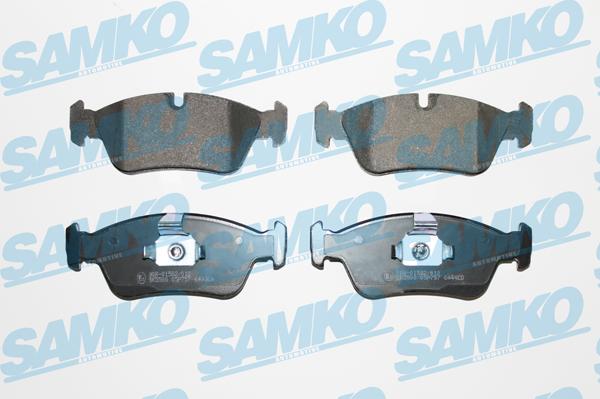 Samko 5SP757 - Комплект спирачно феродо, дискови спирачки vvparts.bg