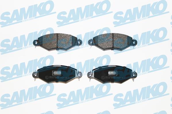 Samko 5SP708 - Комплект спирачно феродо, дискови спирачки vvparts.bg