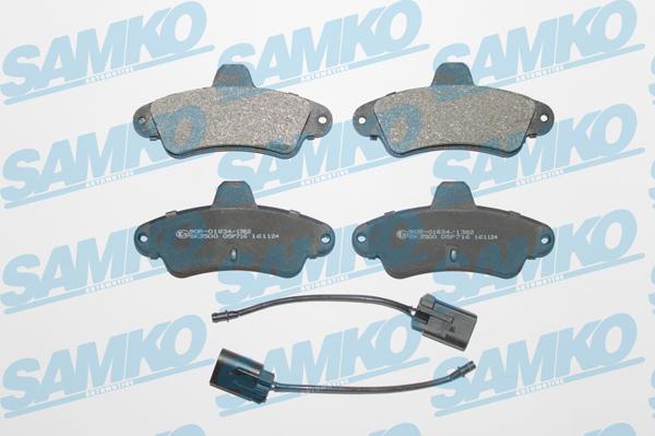 Samko 5SP716 - Комплект спирачно феродо, дискови спирачки vvparts.bg