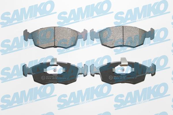 Samko 5SP785 - Комплект спирачно феродо, дискови спирачки vvparts.bg