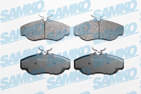 Samko 5SP728 - Комплект спирачно феродо, дискови спирачки vvparts.bg