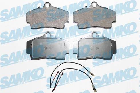 Samko 5SP727A - Комплект спирачно феродо, дискови спирачки vvparts.bg