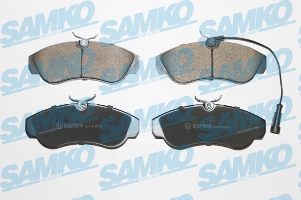 Samko 5SP774 - Комплект спирачно феродо, дискови спирачки vvparts.bg