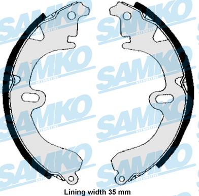 Samko 84530 - Комплект спирачна челюст vvparts.bg