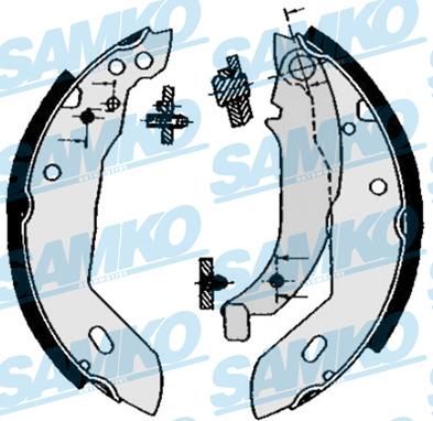 Samko 84670 - Комплект спирачна челюст vvparts.bg