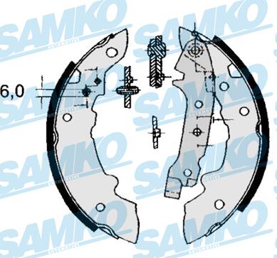 Samko 84320 - Комплект спирачна челюст vvparts.bg