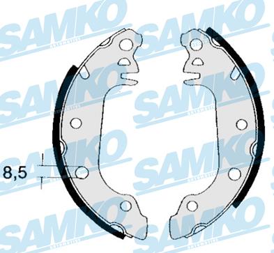 Samko 84710 - Комплект спирачна челюст vvparts.bg