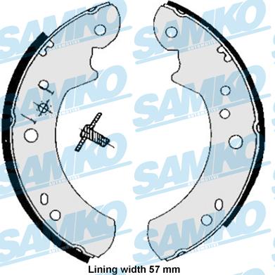 Samko 85060B - Комплект спирачна челюст vvparts.bg