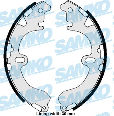 Samko 85810 - Комплект спирачна челюст vvparts.bg