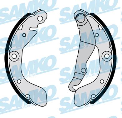 Samko 81168 - Комплект спирачна челюст vvparts.bg