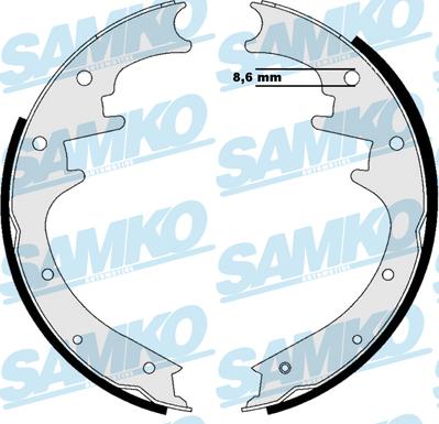 Samko 87205 - Комплект спирачна челюст vvparts.bg