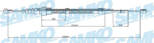 Samko C0953B - Жило, ръчна спирачка vvparts.bg