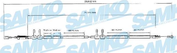 Samko C0989B - Жило, ръчна спирачка vvparts.bg