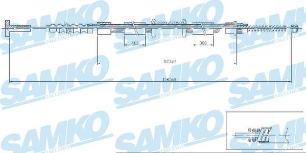 Samko C0471B - Жило, ръчна спирачка vvparts.bg