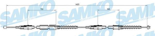 Samko C0552B - Жило, ръчна спирачка vvparts.bg