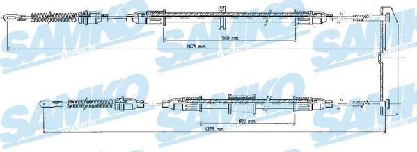 Samko C0569B - Жило, ръчна спирачка vvparts.bg