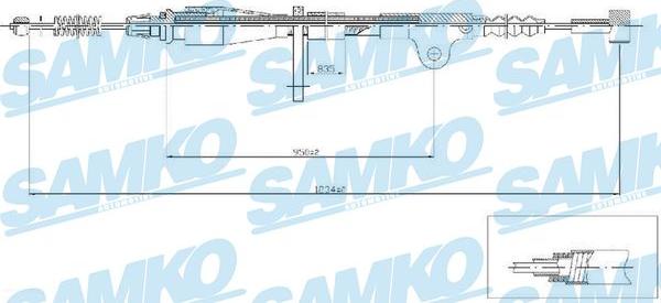 Samko C0505B - Жило, ръчна спирачка vvparts.bg