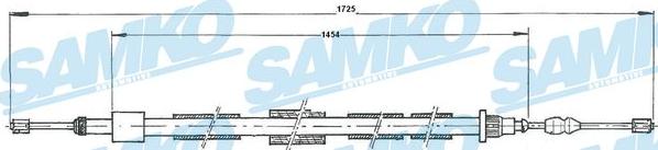 Samko C0615B - Жило, ръчна спирачка vvparts.bg