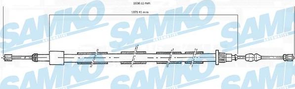 Samko C0616B - Жило, ръчна спирачка vvparts.bg