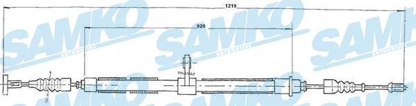 Samko C0019B - Жило, ръчна спирачка vvparts.bg