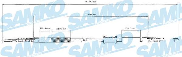 Samko C0086B - Жило, ръчна спирачка vvparts.bg