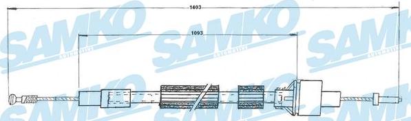 Samko C0087C - Въжен механизъм, задействане на съединителя vvparts.bg