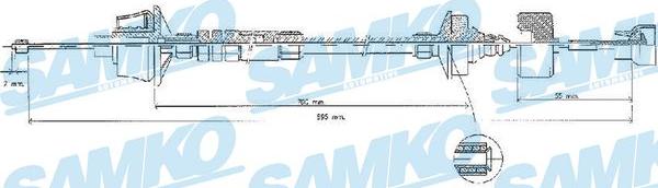 Samko C0024C - Въжен механизъм, задействане на съединителя vvparts.bg