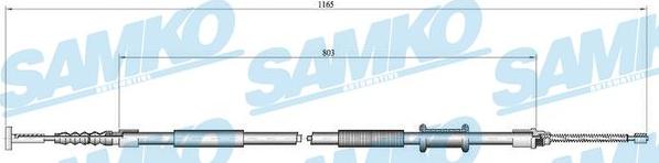 Samko C0191B - Жило, ръчна спирачка vvparts.bg