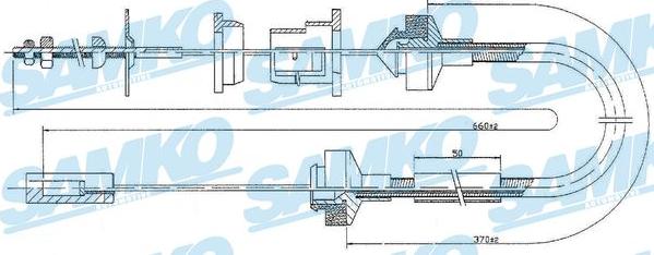 Samko C0149C - Въжен механизъм, задействане на съединителя vvparts.bg