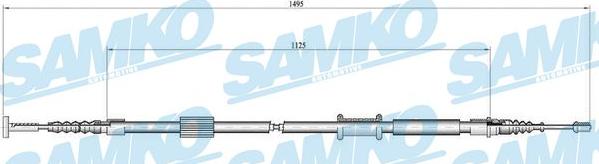 Samko C0157B - Жило, ръчна спирачка vvparts.bg