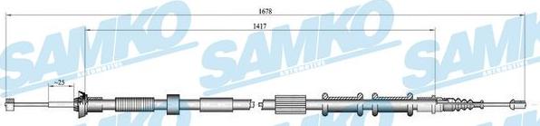 Samko C0181B - Жило, ръчна спирачка vvparts.bg