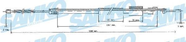 Samko C0121B - Жило, ръчна спирачка vvparts.bg