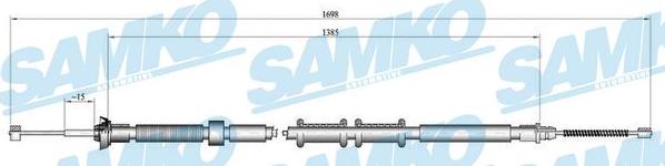 Samko C0307B - Жило, ръчна спирачка vvparts.bg