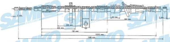 Samko C0320B - Жило, ръчна спирачка vvparts.bg