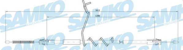 Samko C0290B - Жило, ръчна спирачка vvparts.bg