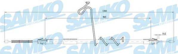 Samko C0292B - Жило, ръчна спирачка vvparts.bg